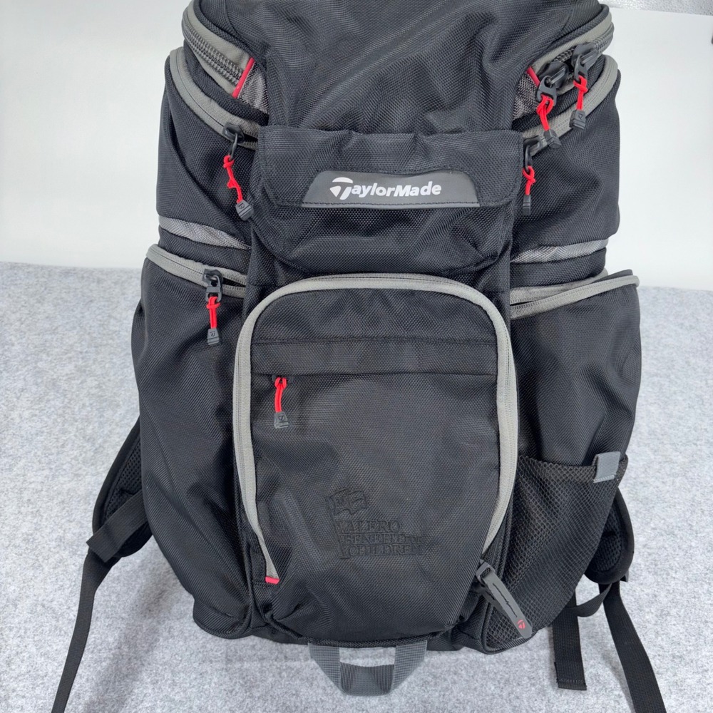 TaylorMade 2015 TM Players Valero Backpack Black Grey Golf Laptop Bag B1151901
